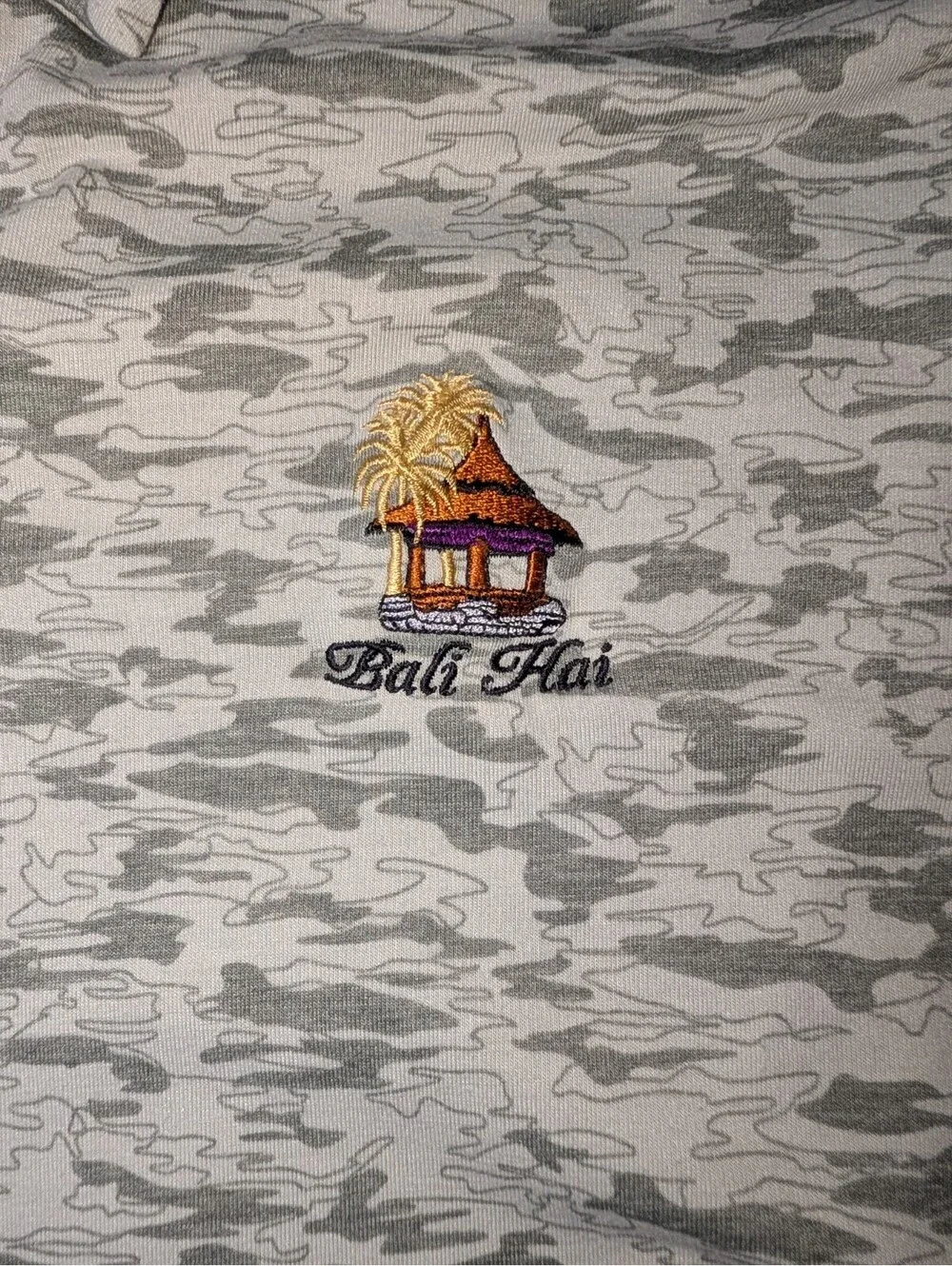 Adidas Golf Polo Gray Camo Bali Hai 2XL